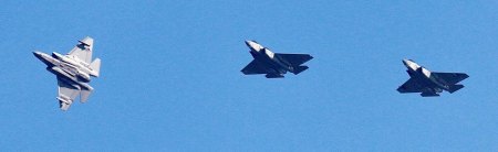 Navy jets getting ready to land at NAS Lemoore.